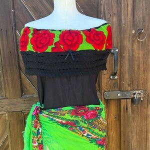 Floral Off-Shoulder Women Top